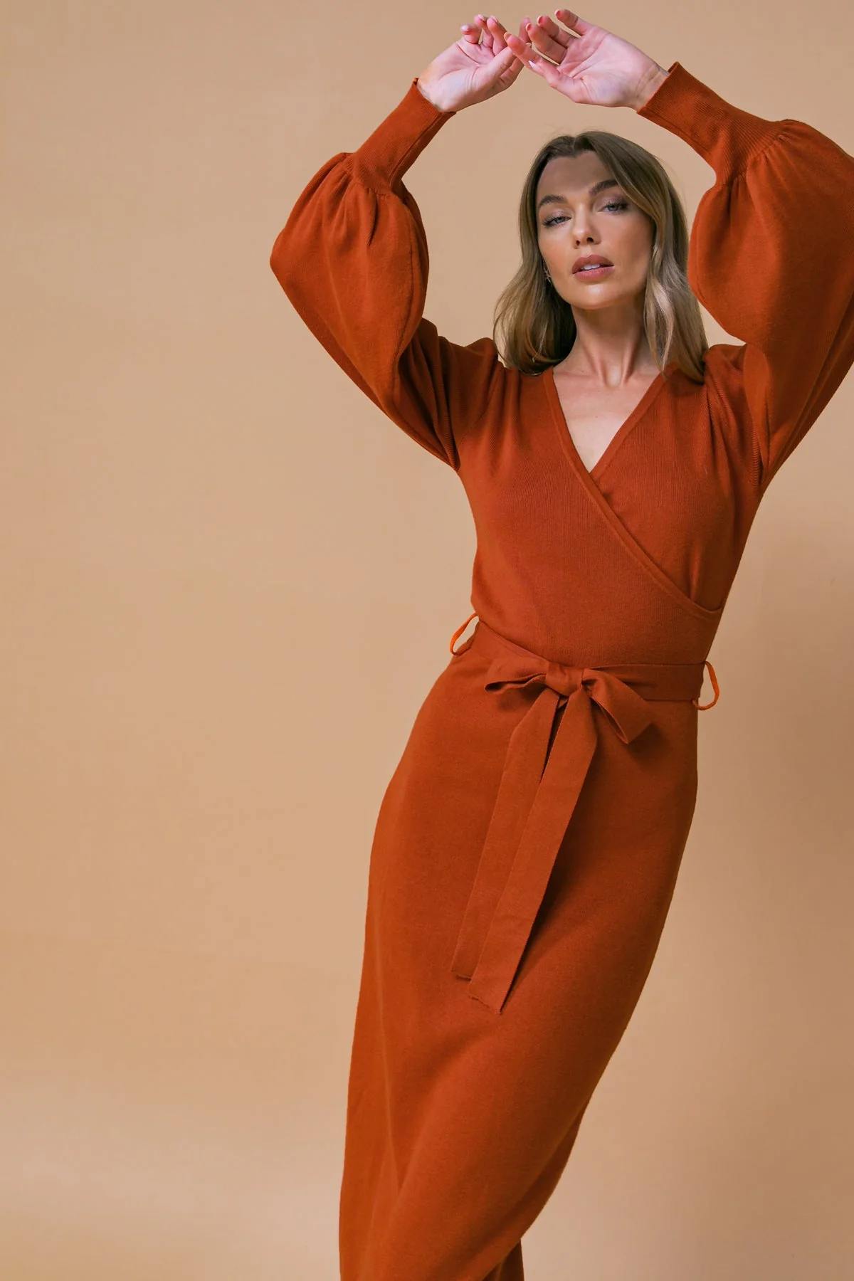 MATILDA MIDI LONG SLEEVE SWEATER DRESS - Image 11