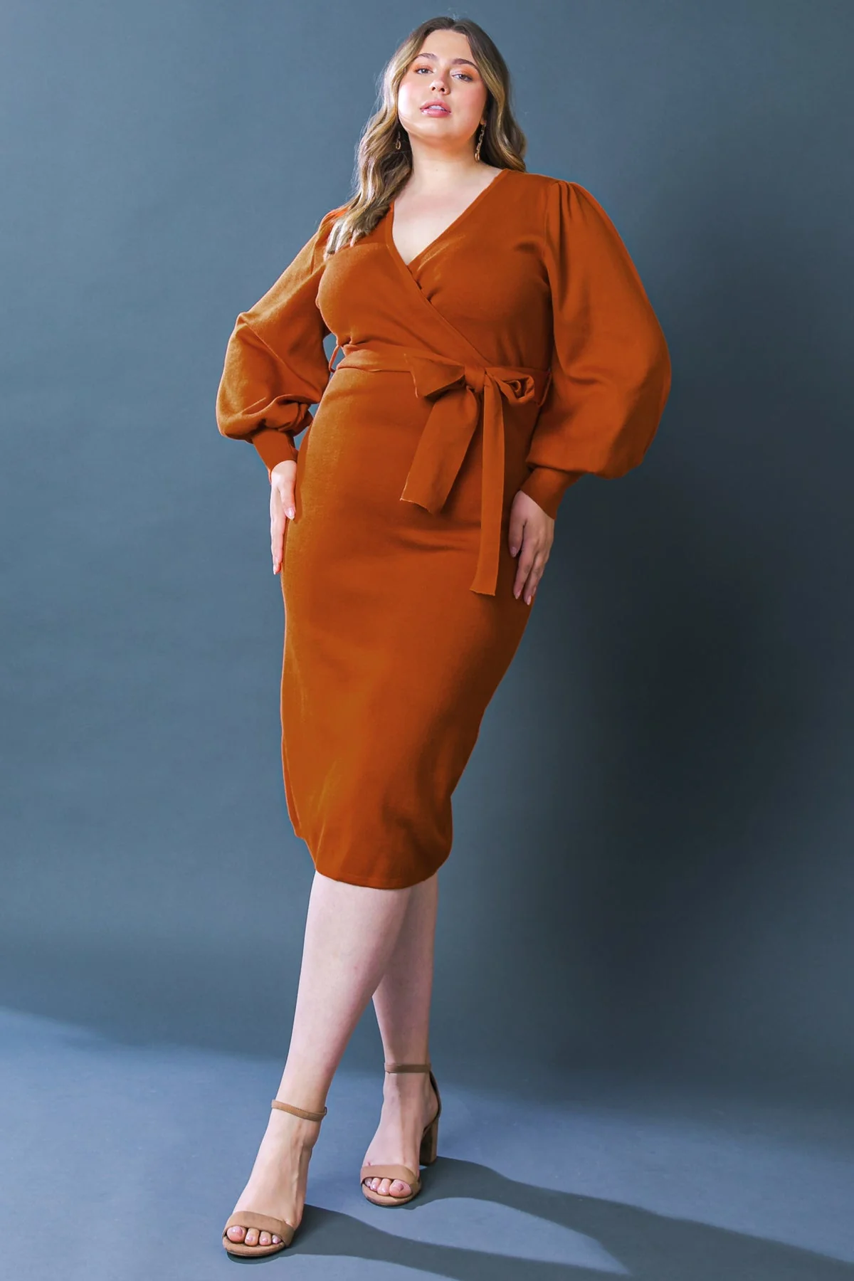MATILDA MIDI LONG SLEEVE SWEATER DRESS - Image 13