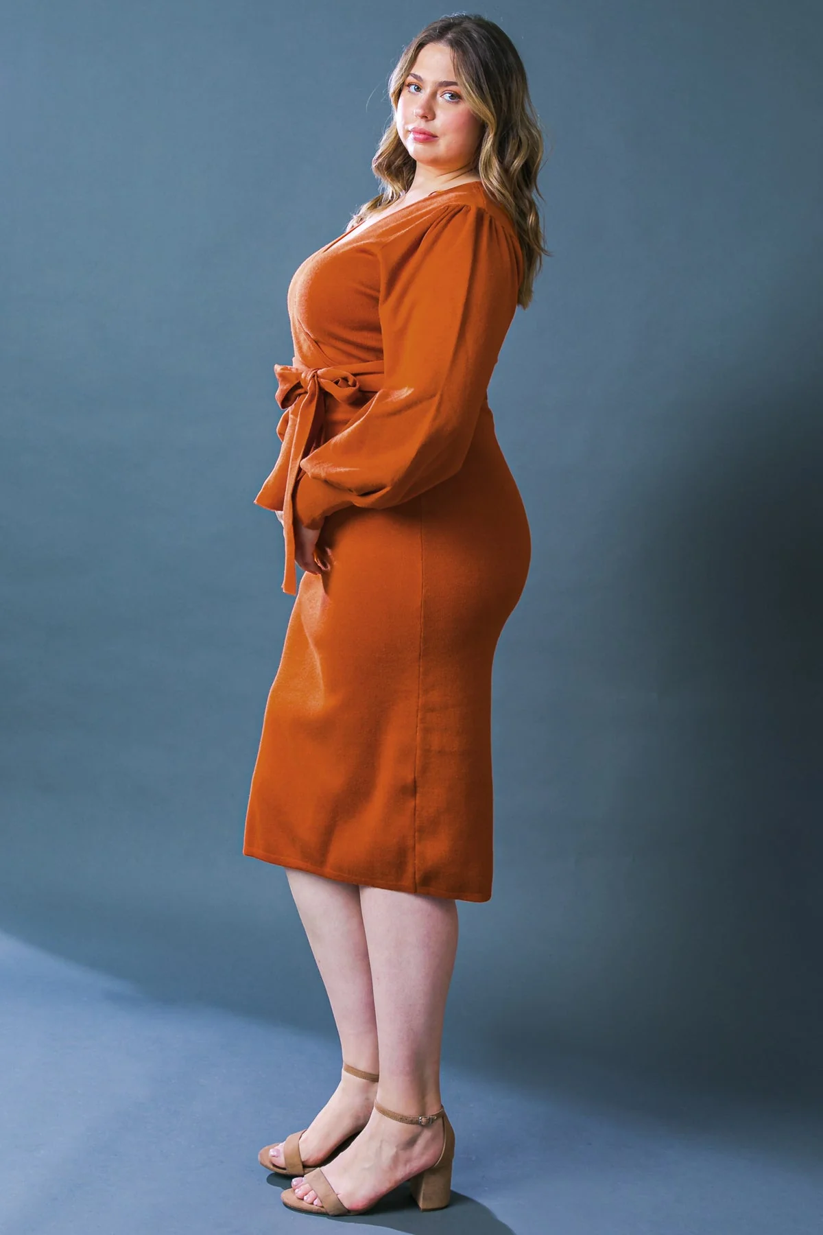 MATILDA MIDI LONG SLEEVE SWEATER DRESS - Image 16