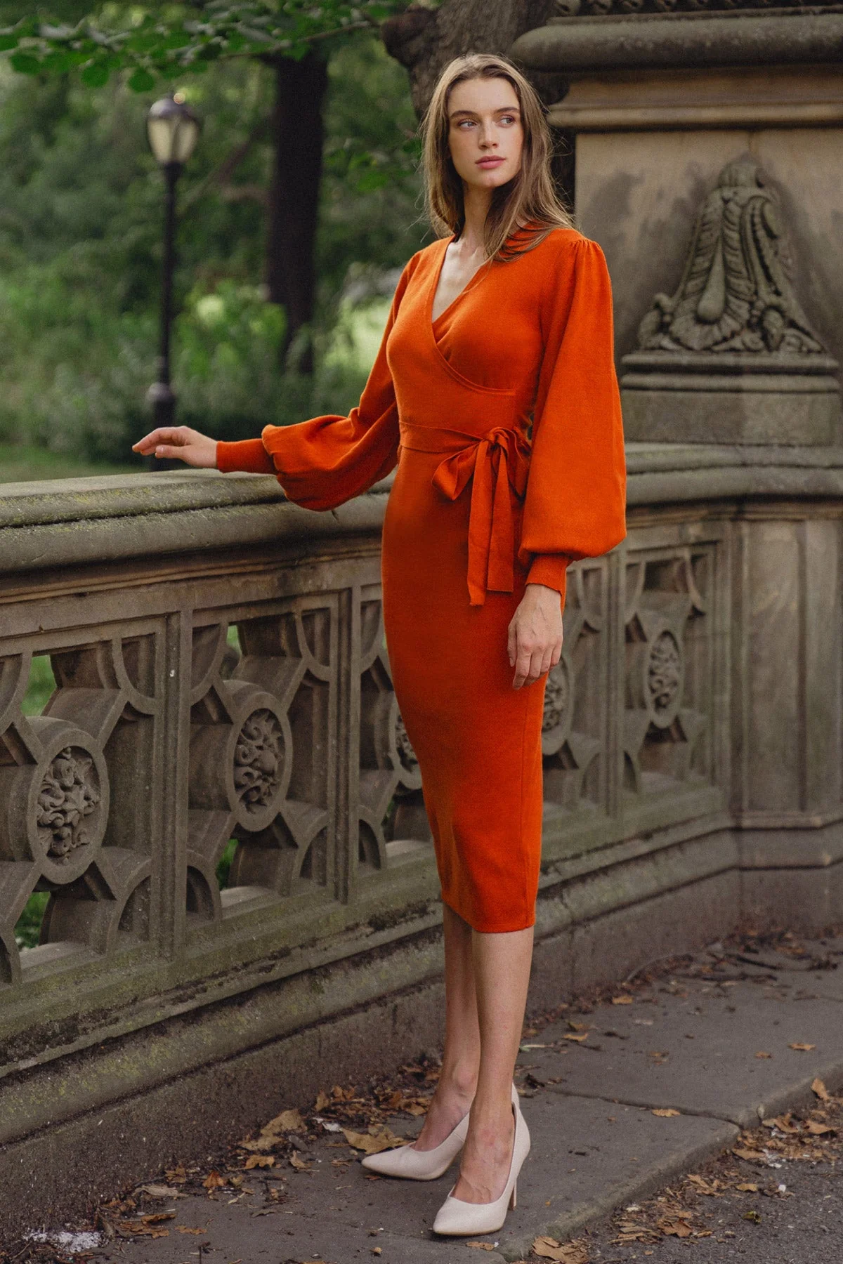 MATILDA MIDI LONG SLEEVE SWEATER DRESS - Image 4
